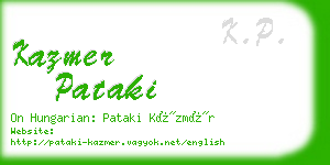 kazmer pataki business card